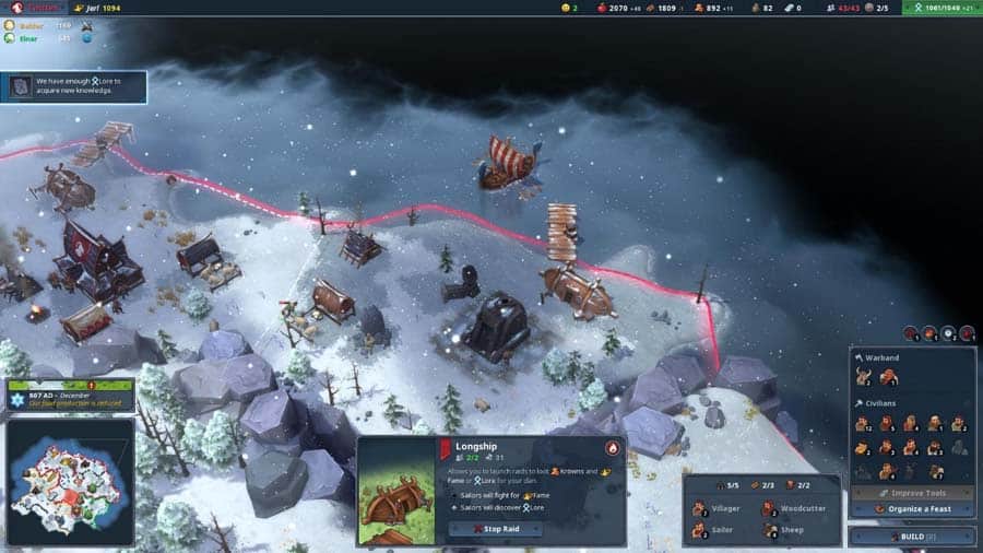 A picture of Northgard, one of the best Age of Empires games for PS4.