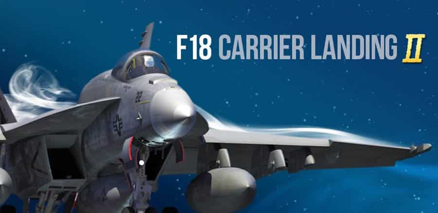 A picture of F18 Carrier Landing II, one of the best Air Force games for iOS.