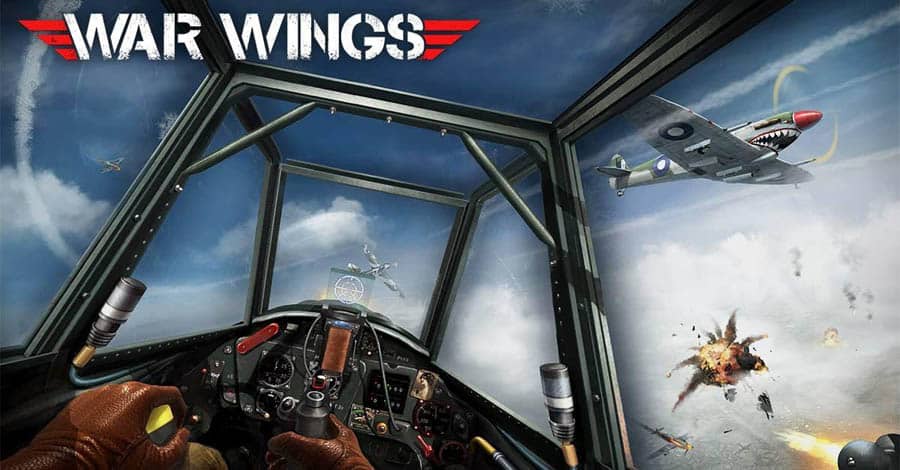 A main picture of War Wings, one of the best Air Force games for iOS.