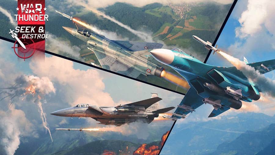 The official cover of War Thunder, one of the best Air Force games for Mac.