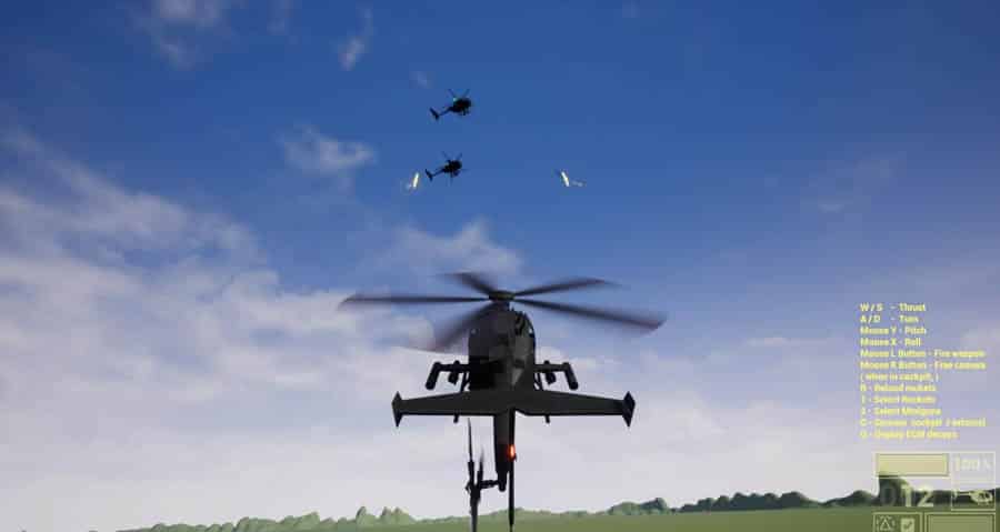 A picture of Helicopter Simulator 2020, one of the best Air Force games for Mac.