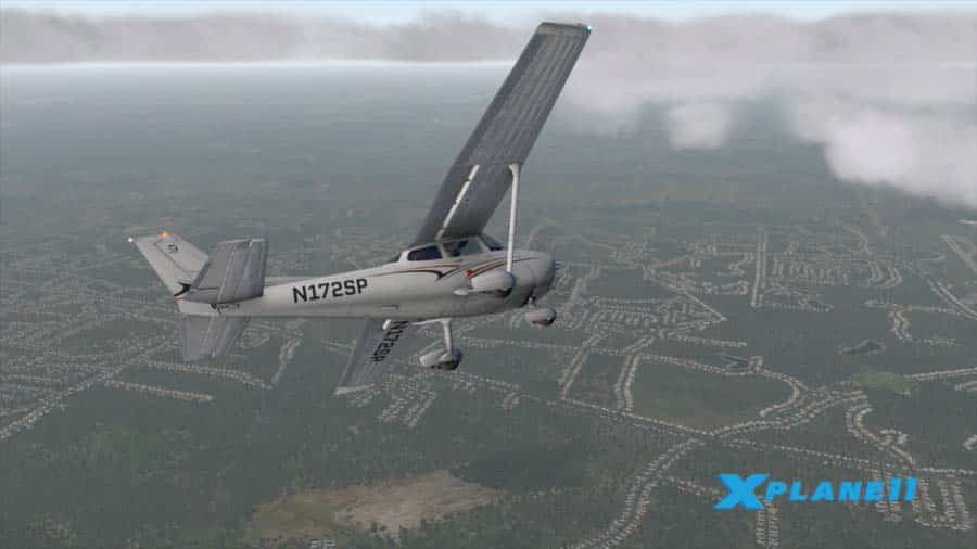 A wallpaper of X-Plane Flight Simulator, one of the best aircraft games for Android.