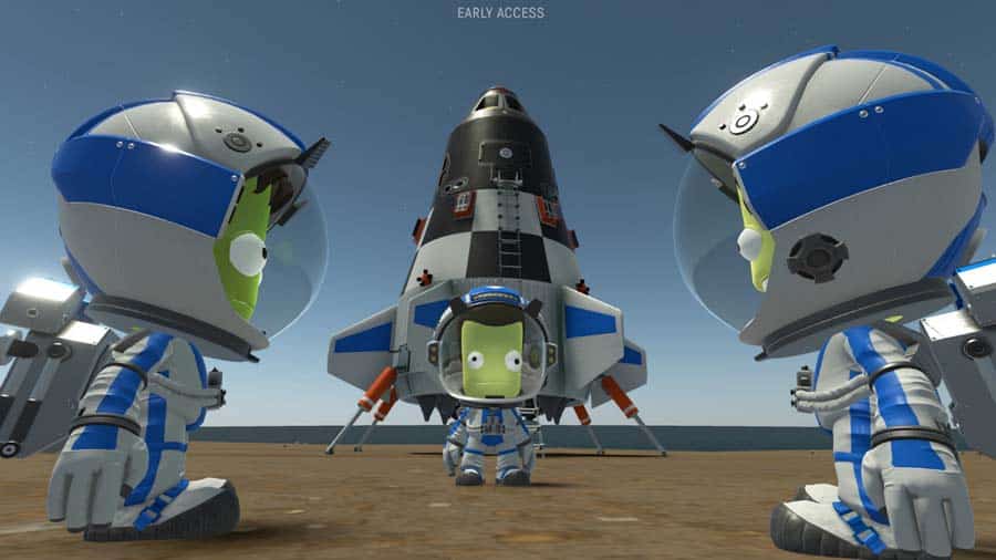 A picture of Kerbal Space Program, one of the best aircraft games for PC.