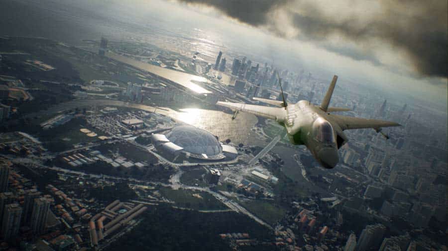 A wallpaper of Ace Combat 7: Skies Unknown.