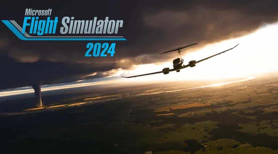 A wallpaper of Microsoft Flight Simulator, one of the best aircraft games for Xbox.