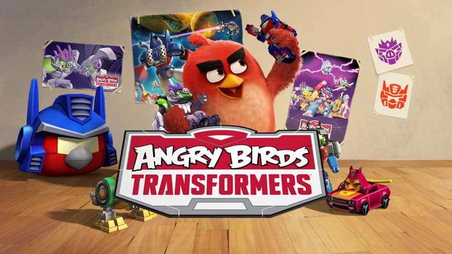 A wallpaper of Angry Birds Transformers, one of the best Angry Birds games for Android.