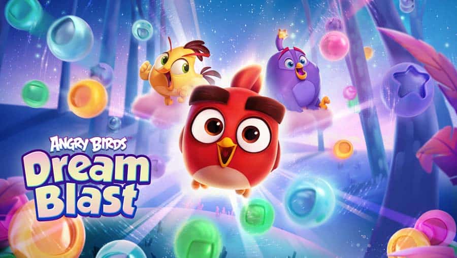 An official picture of Angry Birds Dream Blast, one of the best Angry Birds games for Chromebooks.