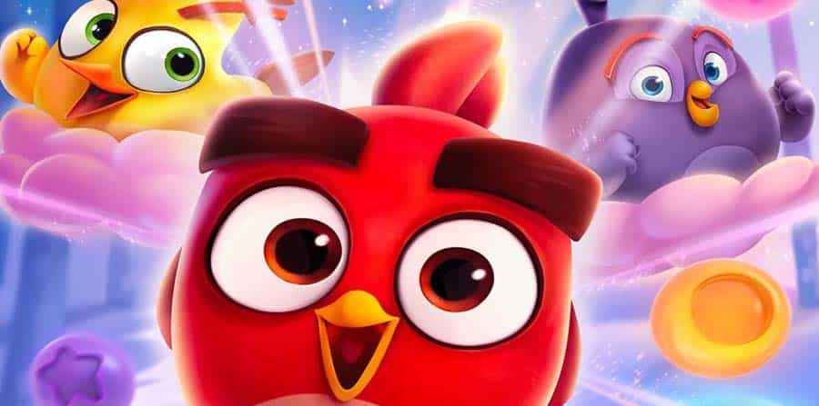 A wallpaper of Angry Birds Dream Blast, one of the best Angry Birds for iOS.