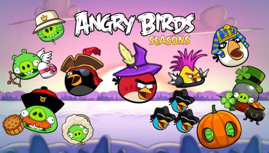 A picture of Angry Birds Seasons, one of the best Angry Birds games for Mac.