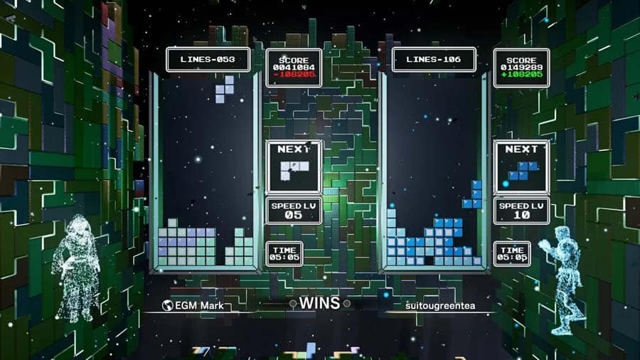 A picture of Tetris Effect: Connected, one of the best Angry Birds games for PS5.