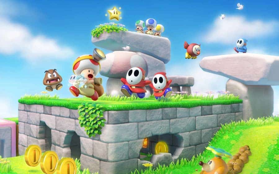 A picture of Captain Toad: Treasure Tracker, one of the best Angry Birds games for Switch.