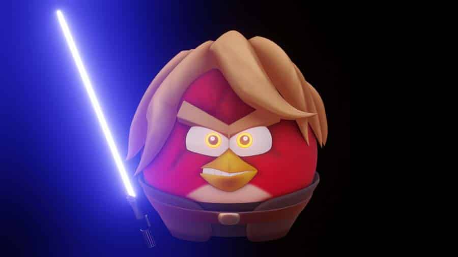 A wallpaper of Angry Birds Star Wars, one of the best Angry Birds games for Xbox.