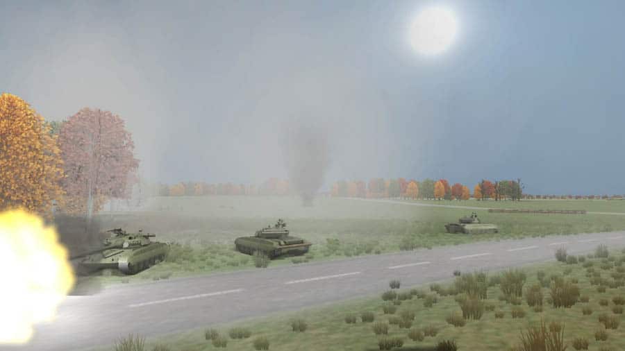 A wallpaper of Artillery Brigade, one of the best artillery games on Android.