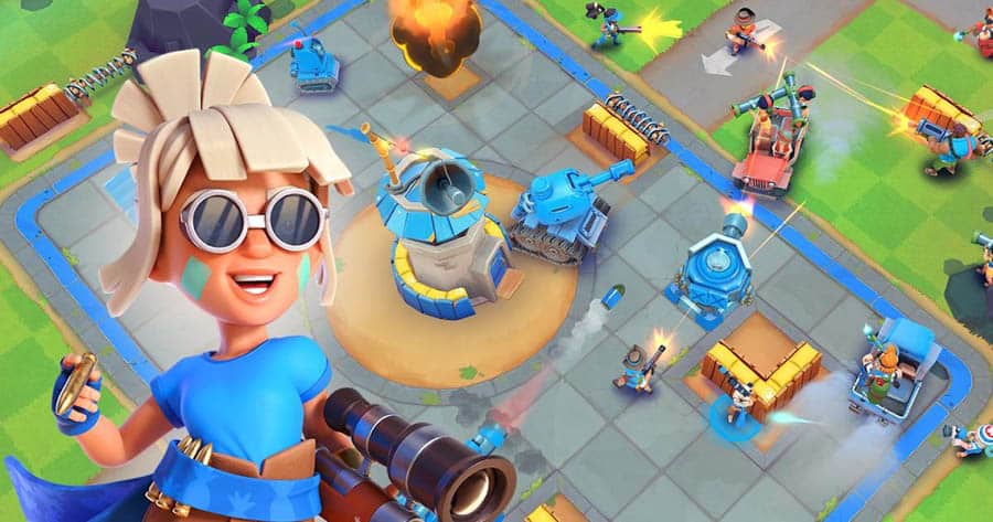 A picture of Boom Beach, one of the best artillery games on iOS.