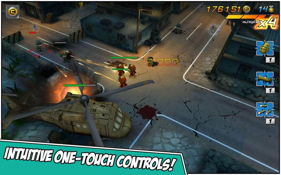 A picture of Tiny Troopers 2: Special Ops, one of the best artillery games on iOS.