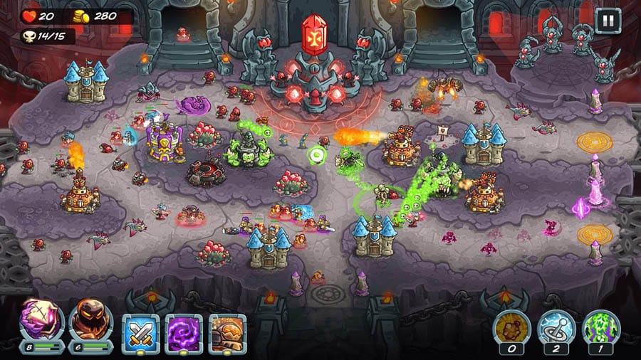 A wallpaper of Kingdom Rush, one of the best artillery games on iOS.