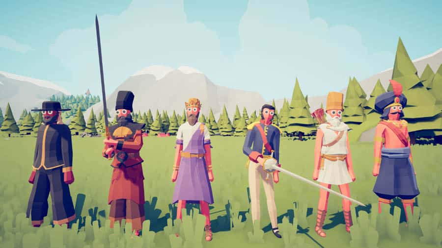 A picture of a Totally Accurate Battle Simulator, one of the best artillery games on PC.