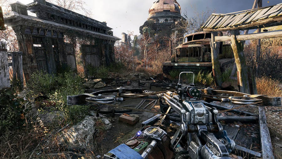 A picture of Metro Exodus, one of the best artillery games on PS5.