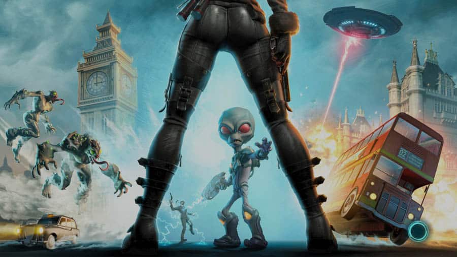 An official picture of Destroy All Humans!