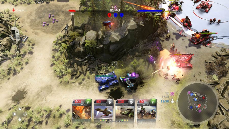 A picture of Halo Wars 2, one of the best artillery games on Xbox.