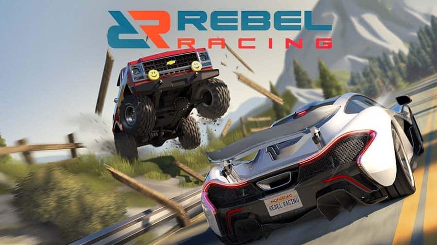 A wallpaper of Rebel Racing, one of the best asphalt games for iOS.