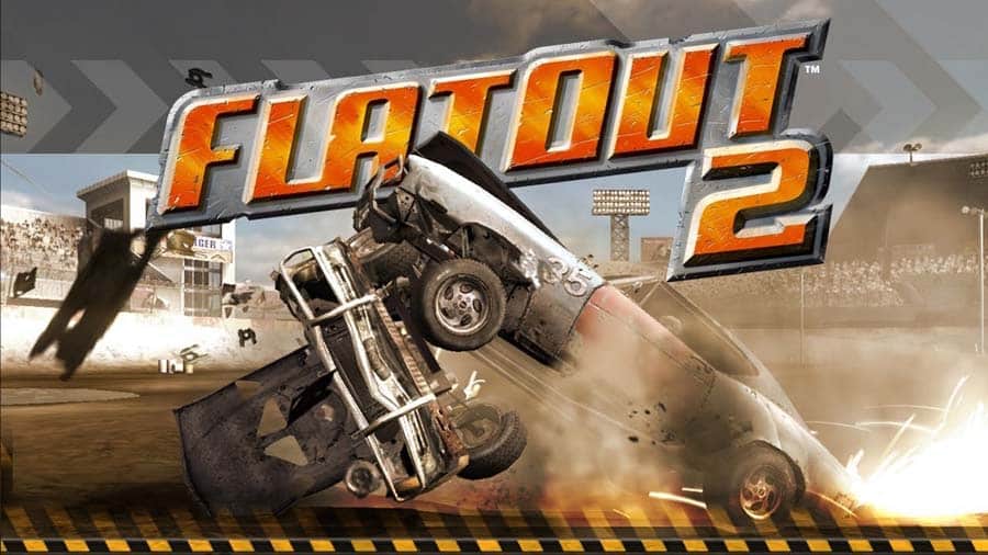 A wallpaper of FlatOut 2, one of the best asphalt games for Mac.