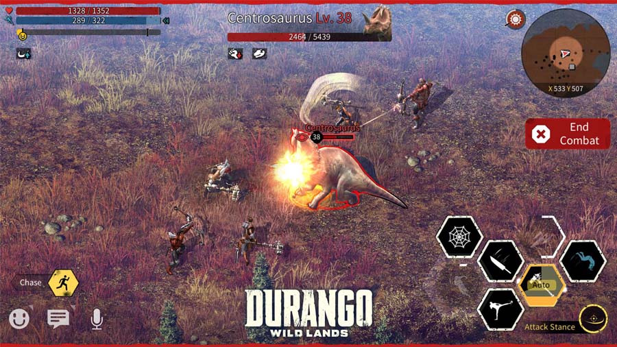 A wallpaper of Durango: Wild Lands, one of the best Attack on Titan games for iOS.