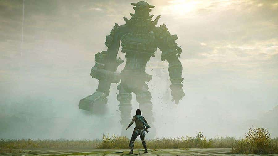 A picture of Shadow of the Colossus, one of the best Attack on Titan games on PS5.