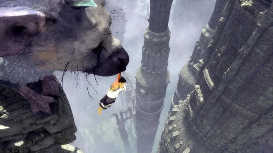 A picture of The Last Guardian, one of the best Attack on Titan games on PS5.