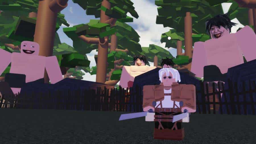 A picture of Untitled Attack on Titan, one of the best Attack on Titan games for Roblox.