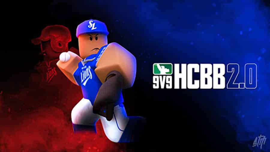 An official wallpaper of HCBB 9v9, one of the best baseball games on Roblox.