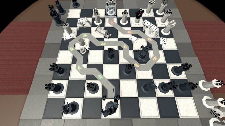 A wallpaper of Chess Tower Defense, one of the best chess games for Roblox.