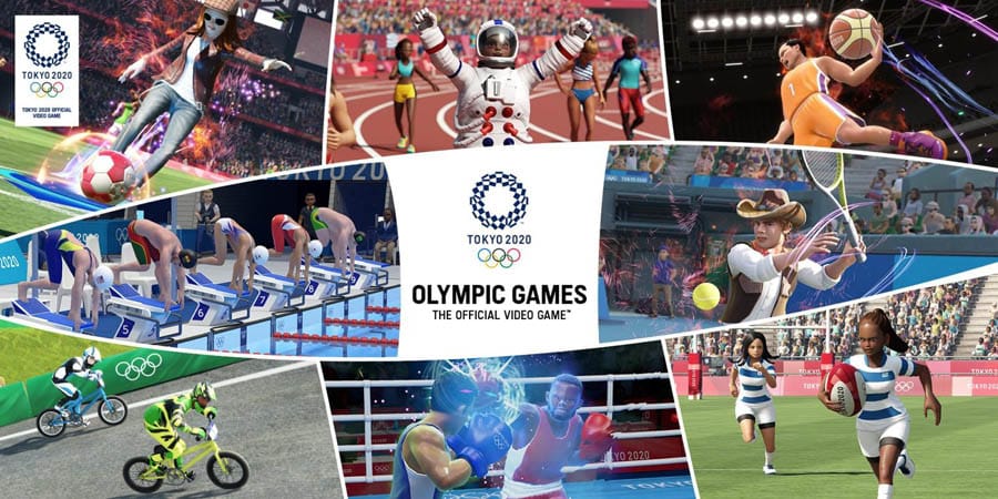 A wallpaper of Olympic Games Tokyo 2020: The Official Video Game.