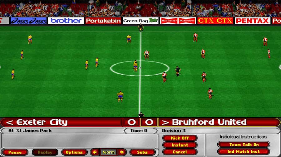 The Official Picture of Ultimate Soccer Manager 98, A Truly Nostalgic Title.