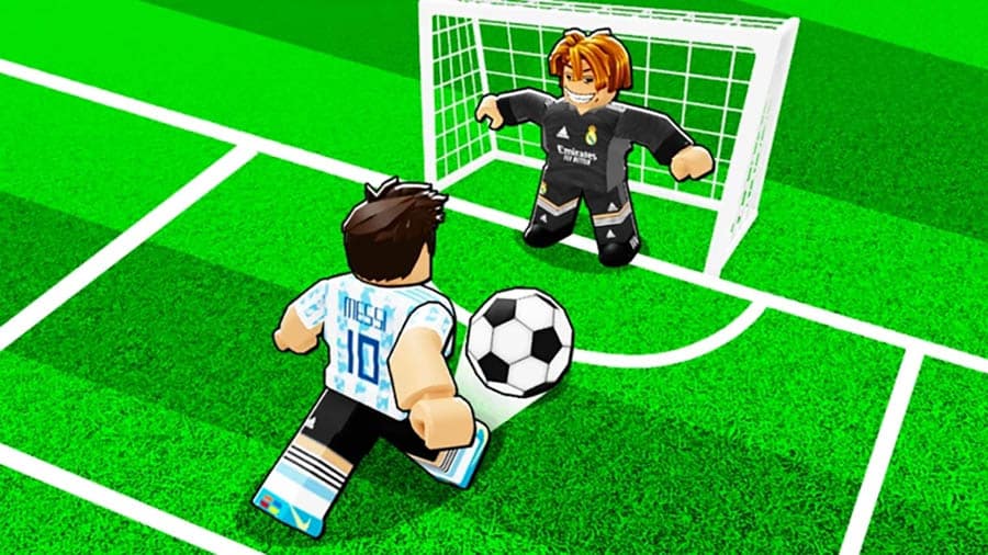 A picture of Ultimate Soccer, one of the best football manager games on Roblox.