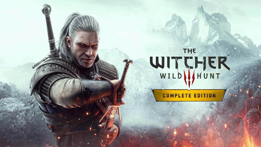 The official cover of The Witcher 3: Wild Hunt Complete Edition.