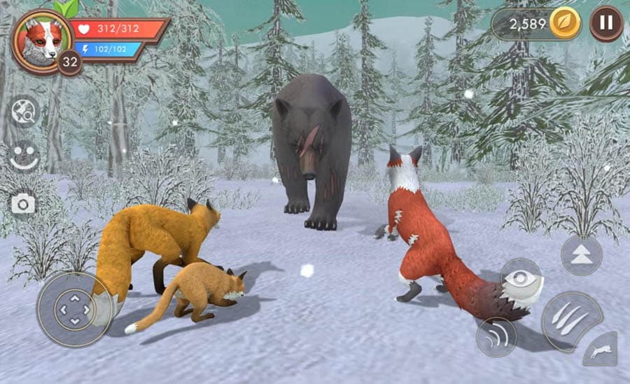 A picture of WildCraft: Animal Sim Online 3D, one of the best Iron Man games for Android.