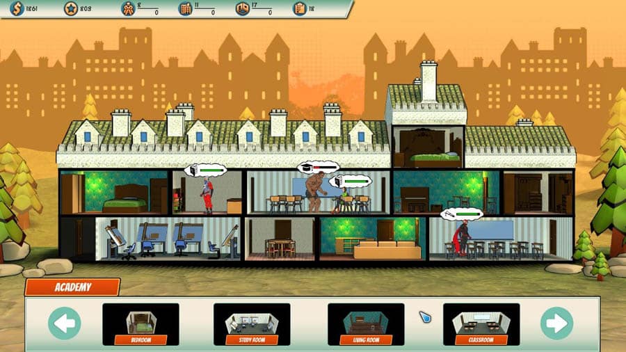 A picture of Super Hero Academy, one of the best Iron Man games for Chromebook.