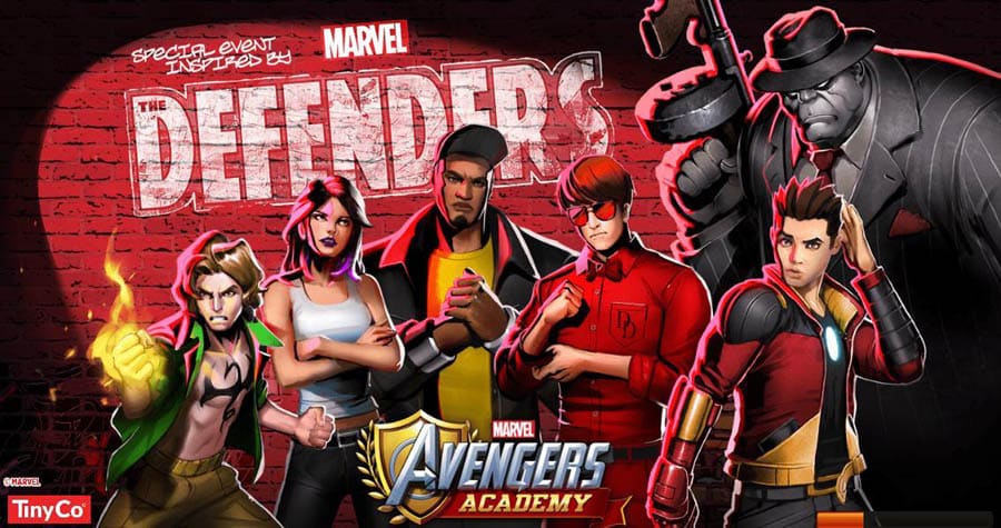 A wallpaper of Marvel Avengers Academy, one of the best Iron Man games for Chromebook.