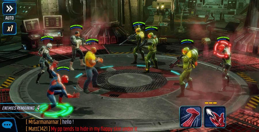 A picture of Marvel Strike Force, one of the best Iron Man games for Mac