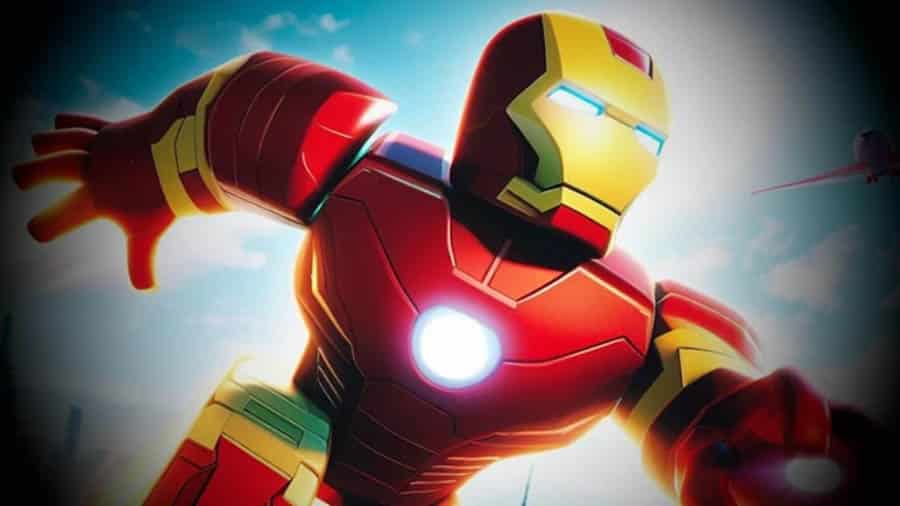 A wallpaper of Iron Man Flight Test, one of the best Iron Man games for Roblox.