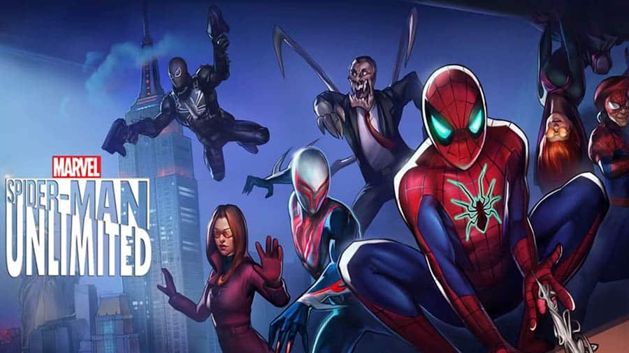 A main picture of SpiderMan Unlimited, one of the best Marvel games for Chromebook.