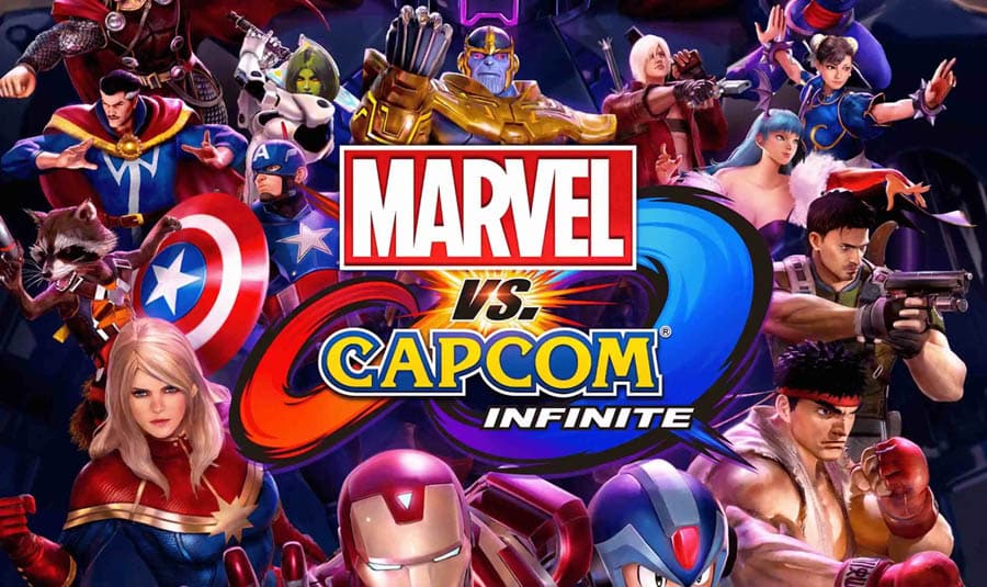 A wallpaper of Marvel vs. CaPCom: Infinite.