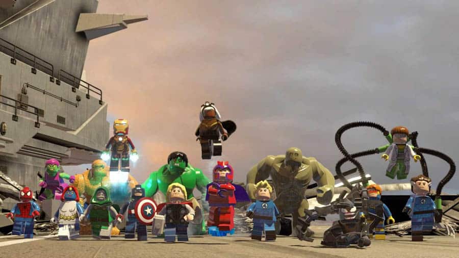 A picture of Lego Marvel Avengers, one of the best Marvel games for PS4.