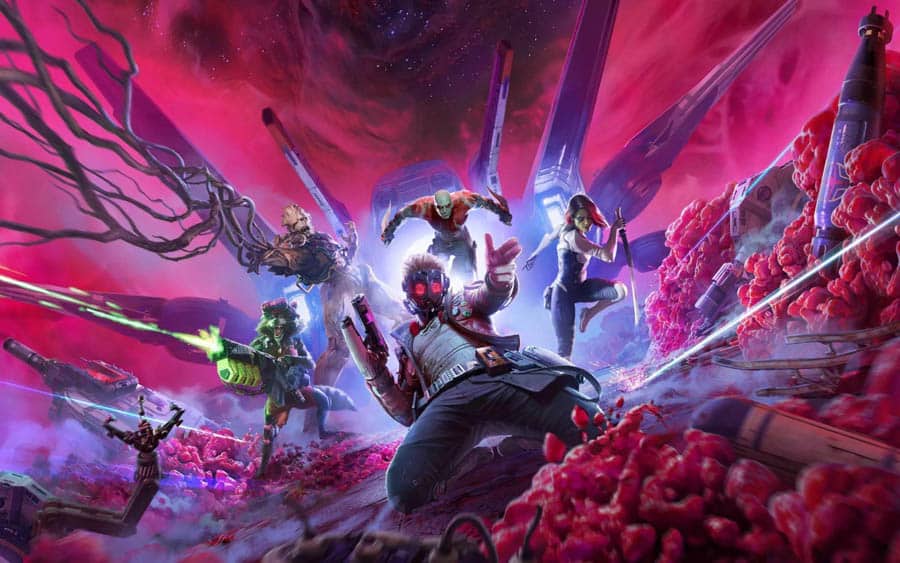 A main picture of Marvel’s Guardians of the Galaxy.