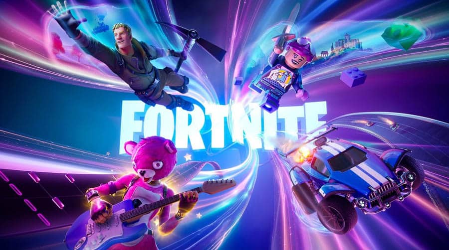 An official photo of Fortnite, one of the best marvel games for switch.