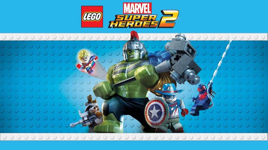 A main picture of Lego Marvel Super Heroes, one of the best Marvel games for Xbox.