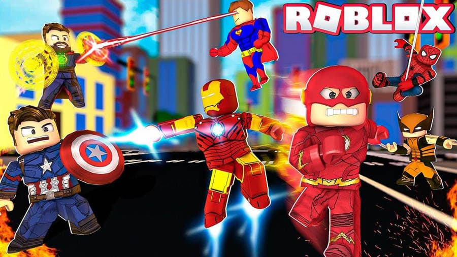 A picture of Age of Heroes, one of the best Marvel games on Roblox.