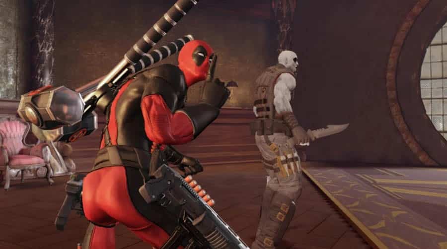 A picture of Deadpool, one of the best Marvel games on Steam.