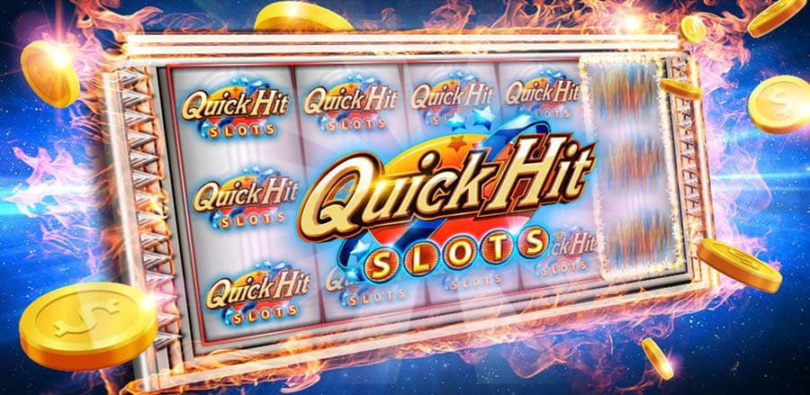 A wallpaper of Quick Hit Casino Slots, one of the best slot games for Chromebook.